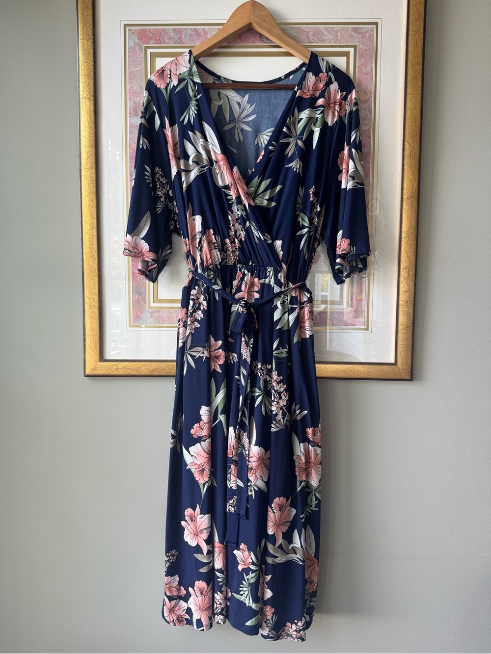 Chris and carol floral midi dress